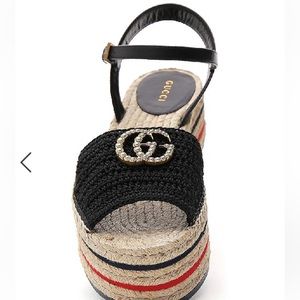 Authentic like new Gucci Lilibeth Platform wedge Sandal in original box